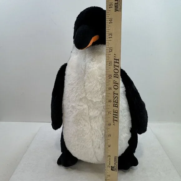 Emperor Penguin Plush Stuffed Animal Toy 15" Tall By Kellytoy - Picture 11 of 14
